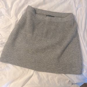 Heather Frost Woolrich Knit Mini Skirt